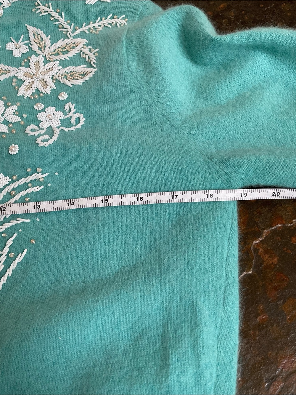 Vintage 50’s-60’s Glass Beaded Cardigan - Picture 14 of 15
